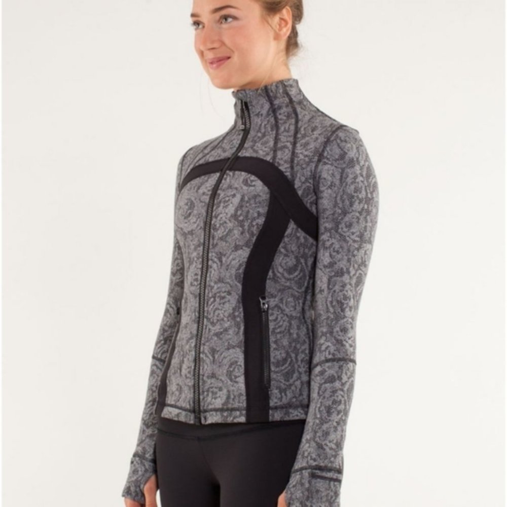 Lululemon Define Jacket *Brushed Rose Herringbone Black / Black - Picture 3 of 14